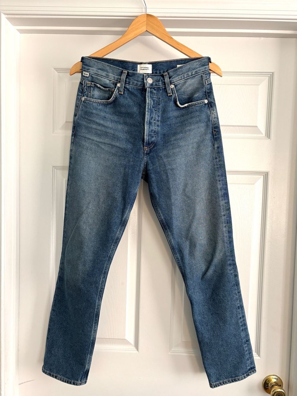 Citizens of Humanity Charlotte High Rise Straight Jeans Magnolia Size 26 - Picture 3 of 16